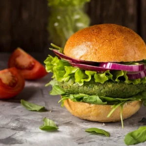 Classic Veg Club burger – Exult Coffee House